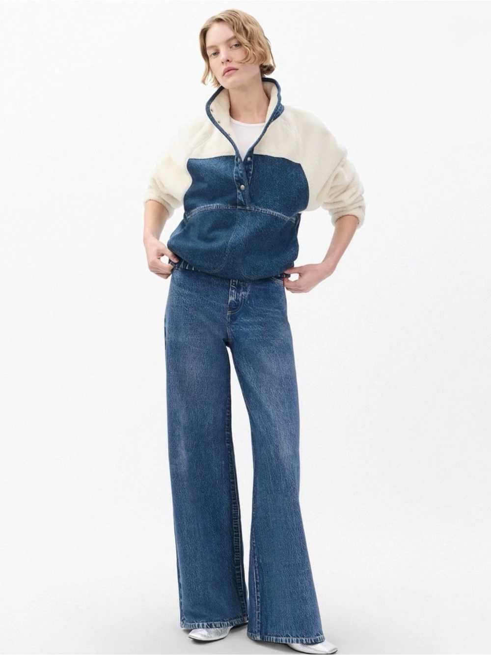 RAG & BONE Miramar Sofie Wide-Leg Full Length Pant in Almeda